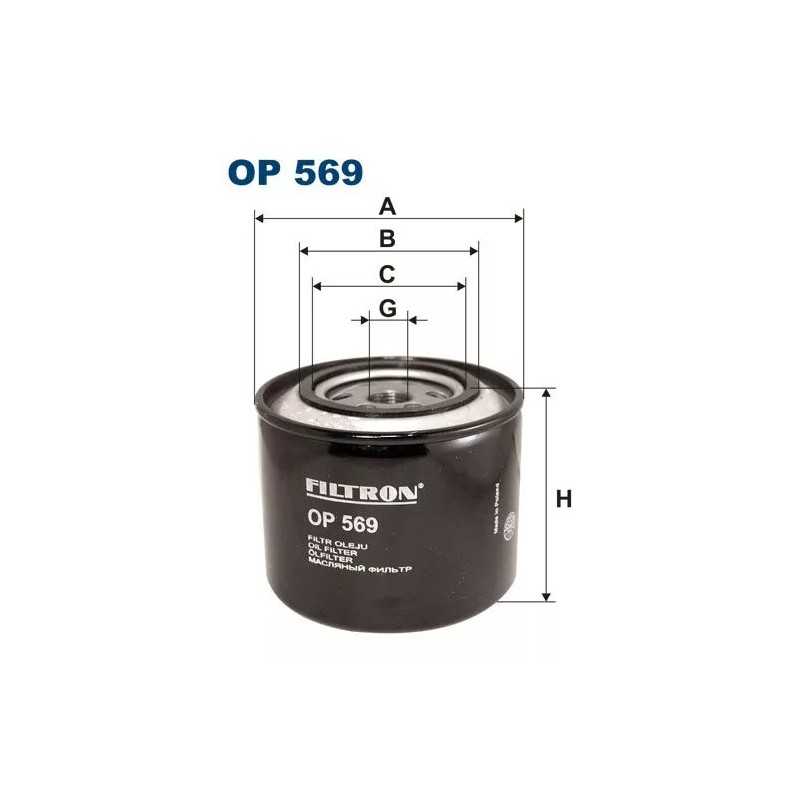 OP 569 FILTRON alyvos filtras