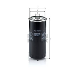 W 730/1 MANN-FILTER alyvos filtras AUDI