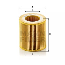 HU816ZKIT Mann alyvos filtras