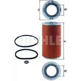 OX 22 Knecht alyvos filtras