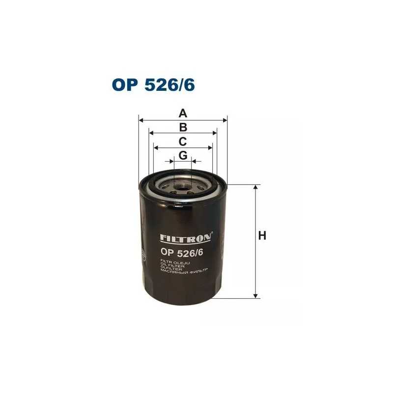 OP 526/6 FILTRON alyvos filtras