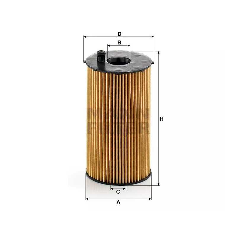 HU 934/1X MANN-FILTER alyvos filtras