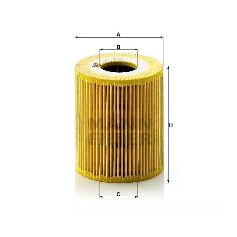 HU 818X MANN-FILTER alyvos filtras BMW 530D,7