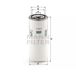 W 962/8 MANN-FILTER ALYVOS FILTRAS DAF IVECO