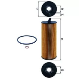 OX361/4D KNECHT alyvos filtras