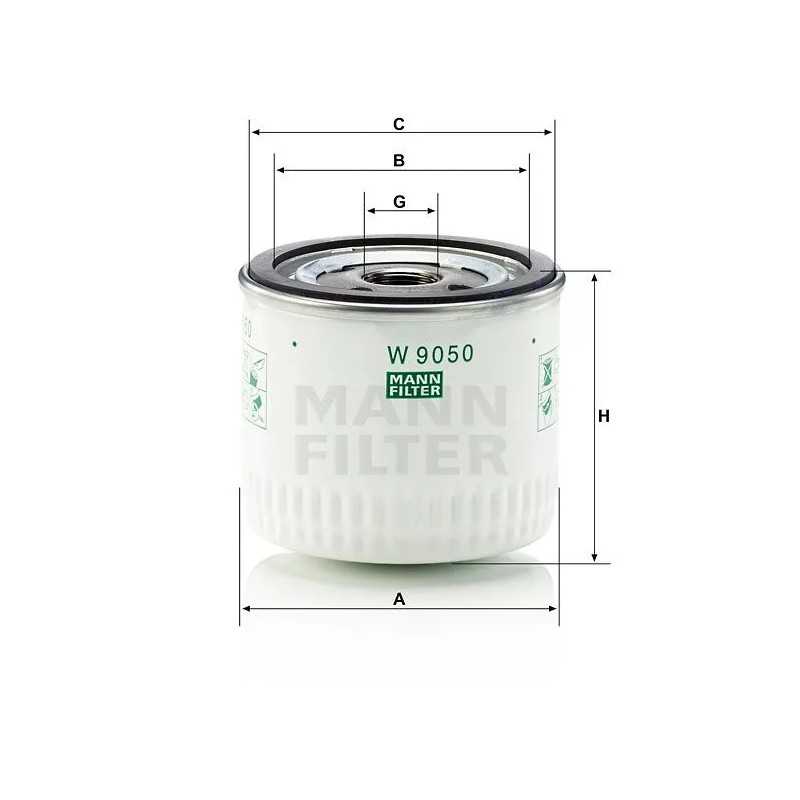 W9050 Mann alyvos filtras