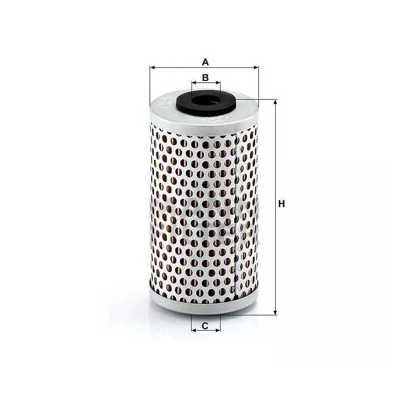 H 601/6 MANN-FILTER alyvos filtras