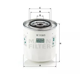 W 1130/3 MANN-FILTER ALYVOS FILTRAS AUDI VW A6
