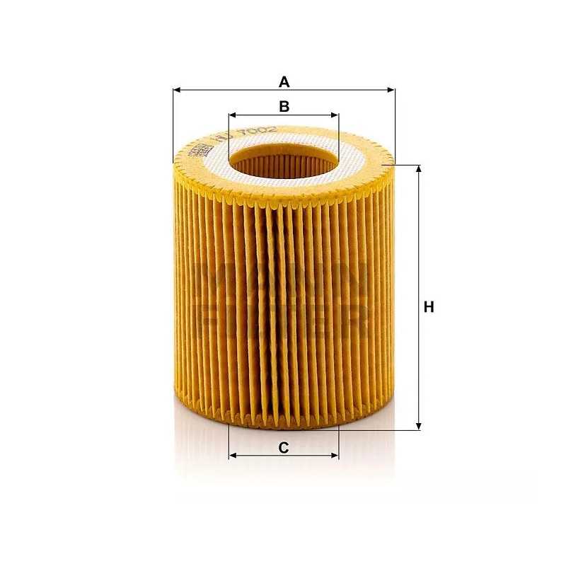 HU 7002z MANN alyvos filtras
