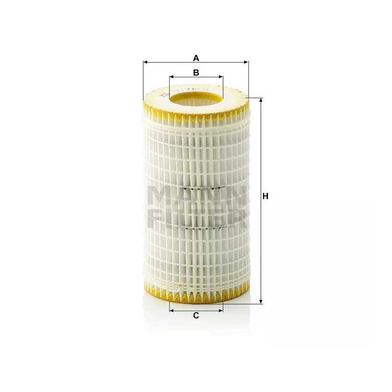 HU 718/5X MANN-FILTER alyvos filtras DB W210 E2