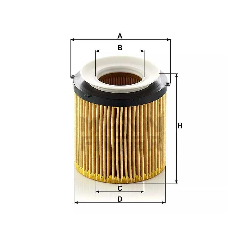 HU 8002XKIT MANN alyvos filtras BMW