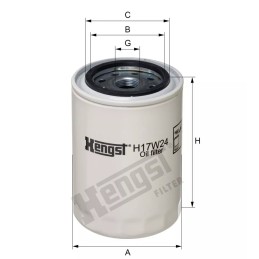 H17W24 Hengst alyvos filtras