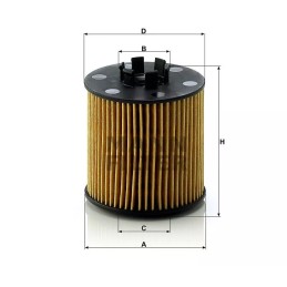 HU 712/6X MANN-FILTER alyvos filtras AUDI A3 1.6FSI