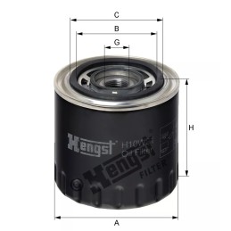 H10W21 Hengst alyvos filtras