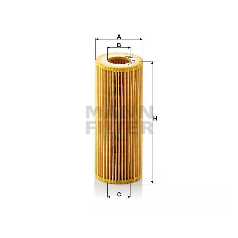 HU 721/4X MANN-FILTER alyvos filtras BMW 330D (E46) 2/03-