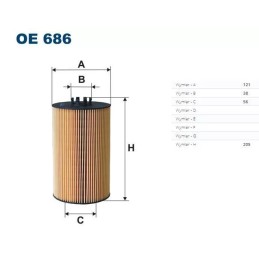 OE 686 FILTRON alyvos filtras