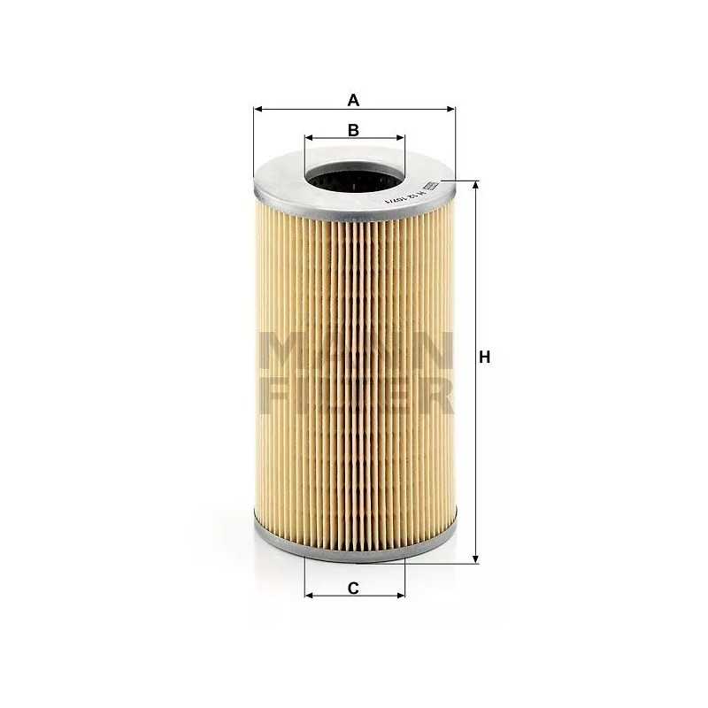 H 12107/1 MANN-FILTER alyvos filtras MERCEDES STEYER IFA