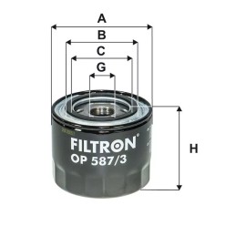 OP587/3 Filtron alyvos filtras