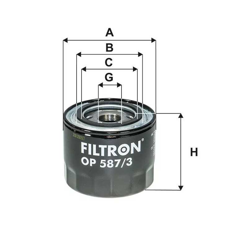 OP587/3 Filtron alyvos filtras