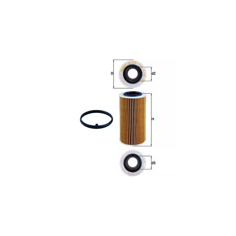 OX379D KNECHT alyvos filtras