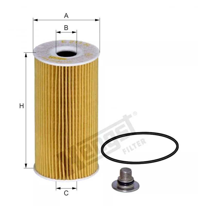 E822HD315 Hengst alyvos filtras