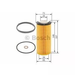 F 026 407 094 BOSCH alyvos filtras
