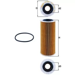 OX368D2 KNECHT alyvos filtras