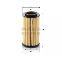 HU 824X MANN-FILTER alyvos filtras