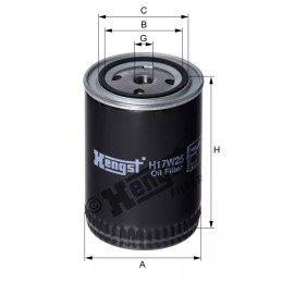 H17W25 Hengst alyvos filtras
