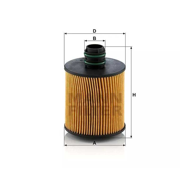 HU 8006Z MANN alyvos filtras