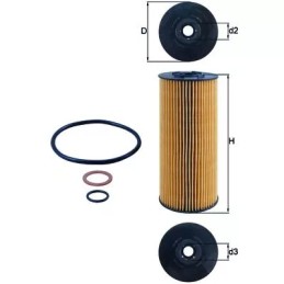 OX137D2 KNECHT alyvos filtras