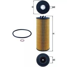 OX164D KNECHT alyvos filtras