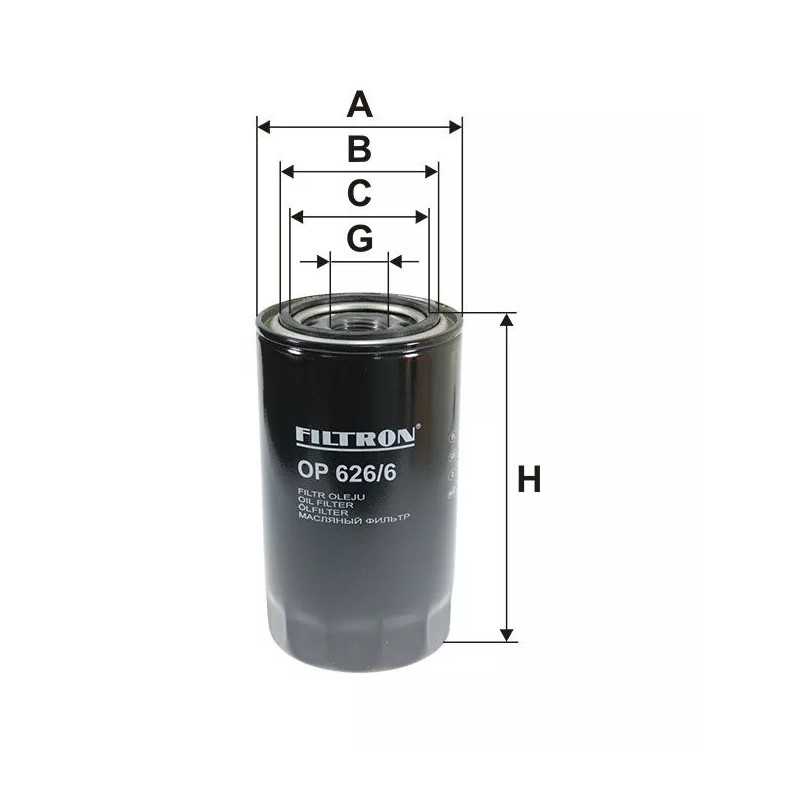 OP 626/6 FILTRON alyvos filtras