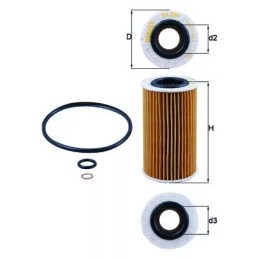 OX384D KNECHT alyvos filtras