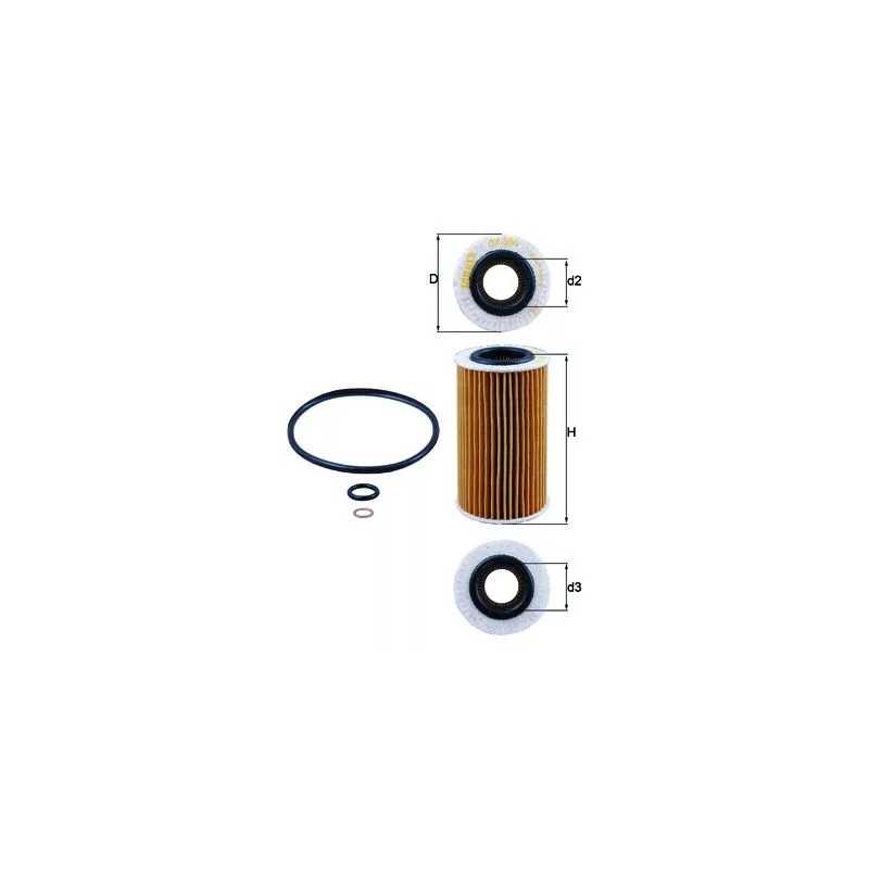 OX384D KNECHT alyvos filtras