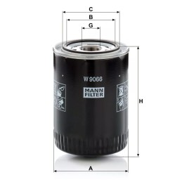 W9066 Mann alyvos filtras