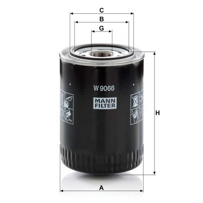 W9066 Mann alyvos filtras