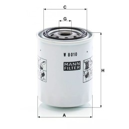 W8010 Mann alyvos filtras