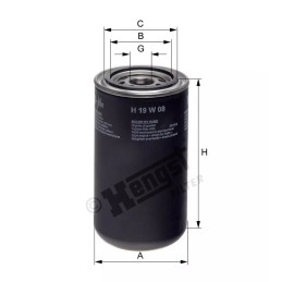 H19W08 Hengst alyvos filtras