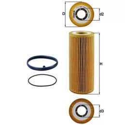 OX381D KNECHT alyvos filtras
