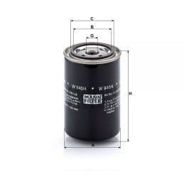 W 940/4 MANN-FILTER alyvos filtras