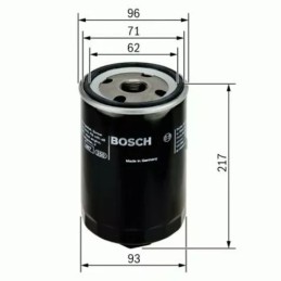 F 026 407 052 BOSCH alyvos filtras