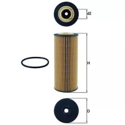 OX1162D Knecht alyvos filtras