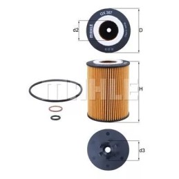 OX367D KNECHT alyvos filtras