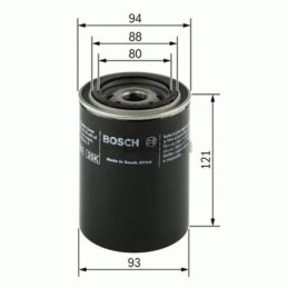 0986452064 BOSCH alyvos filtras
