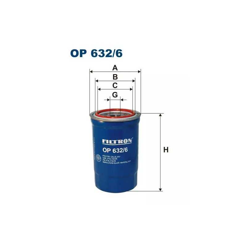 OP 632/6 FILTRON alyvos filtras