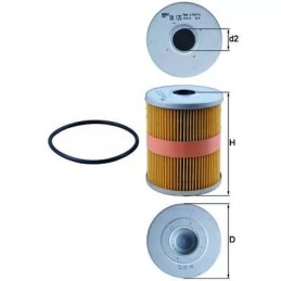 OX125D Knecht alyvos filtras