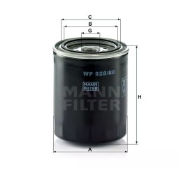 WP 928/80 MANN-FILTER ALYVOS FILTRAS VW TARO PICK-UP 90-