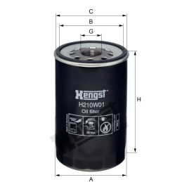 H210W01 Hengst alyvos filtras