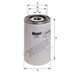 H19W10 Hengst alyvos filtras